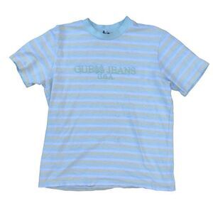 STRIPED Guess X ASAP Rocky T Shirt Small